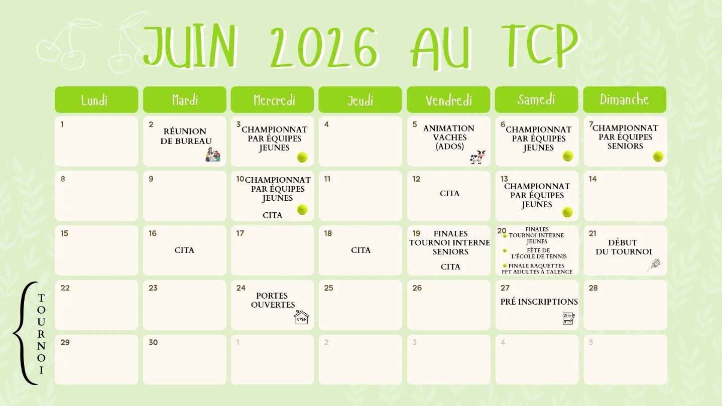 Programme Juin 2026