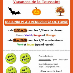 Stages de Tennis TC Périgny Vacances de la Toussaint